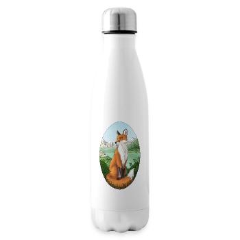 Fuchs in der Natur - Isolierflasche - Weiß - Rechts