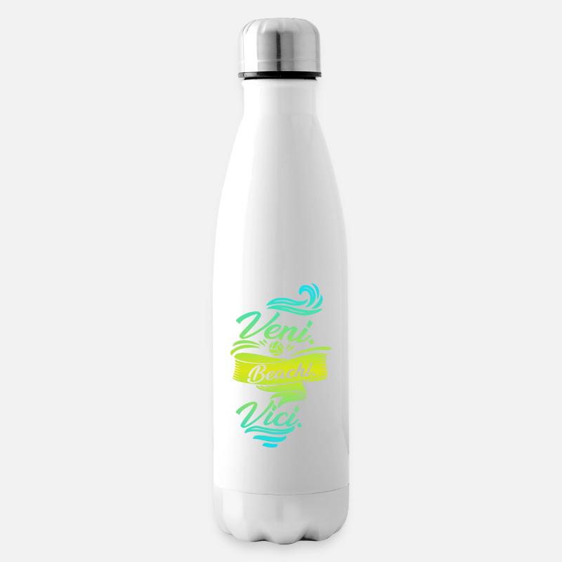 beach-volley - Bouteille isotherme - blanc