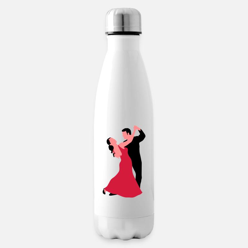 tanzpaar_f_3c - Isolierflasche - Weiß