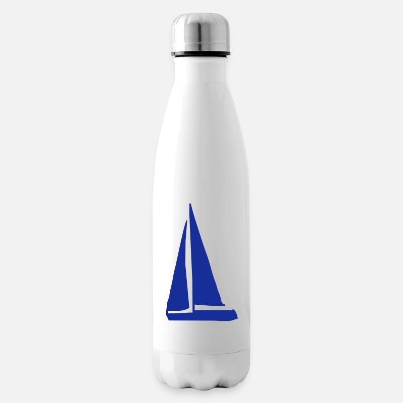 segelboot - Isolierflasche - Weiß
