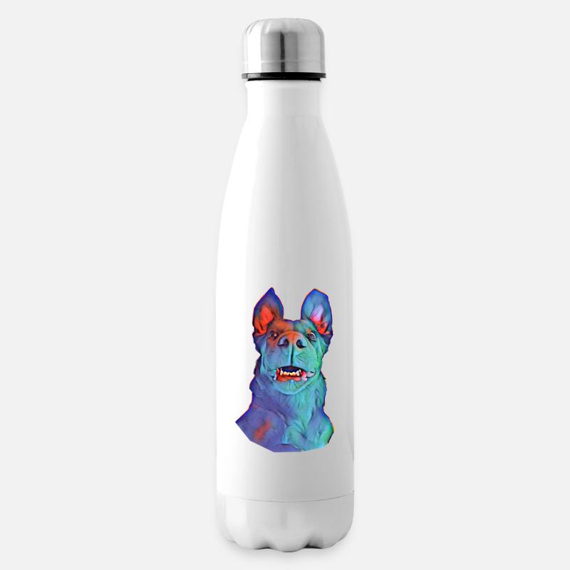 chien - Bouteille isotherme - blanc