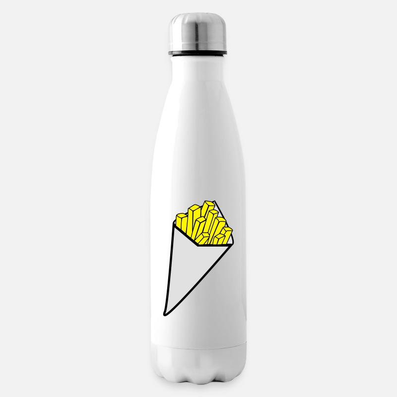Cornet de Frites - Bouteille isotherme - blanc