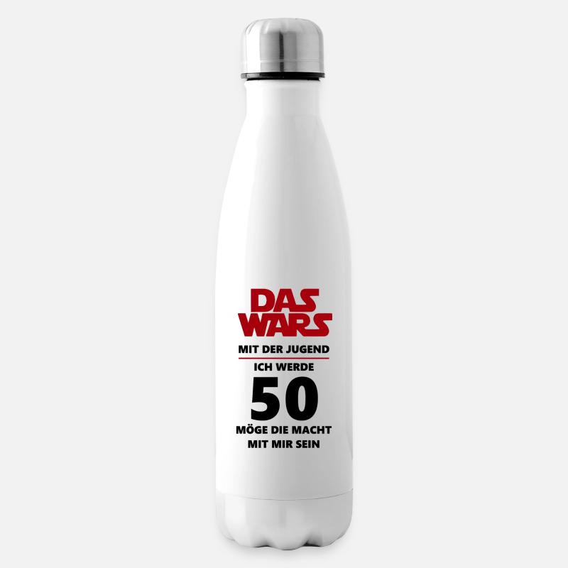 50 Geburtstag - Isolierflasche - Weiß