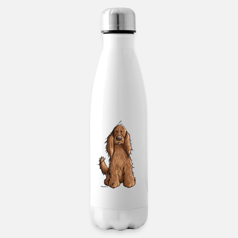 Cocker spaniel inglese - Bottiglia Termica - bianco