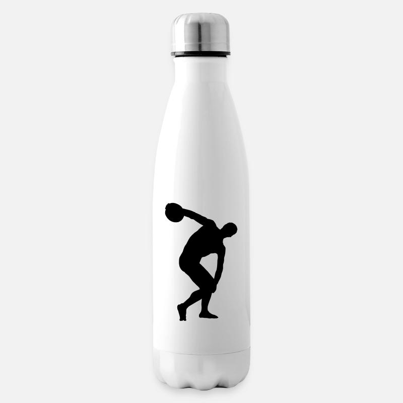 Diskuswerfen - Isolierflasche - Weiß