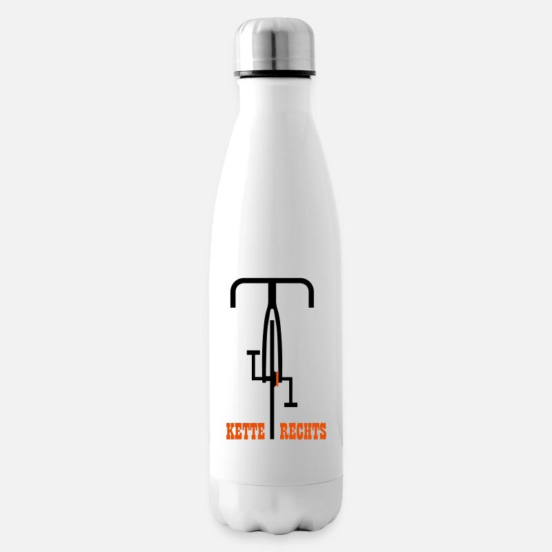 Kette rechts - Isolierflasche - Weiß