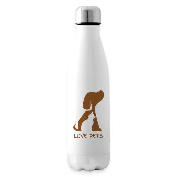 Love pets - Isolierflasche - Weiß - Rechts