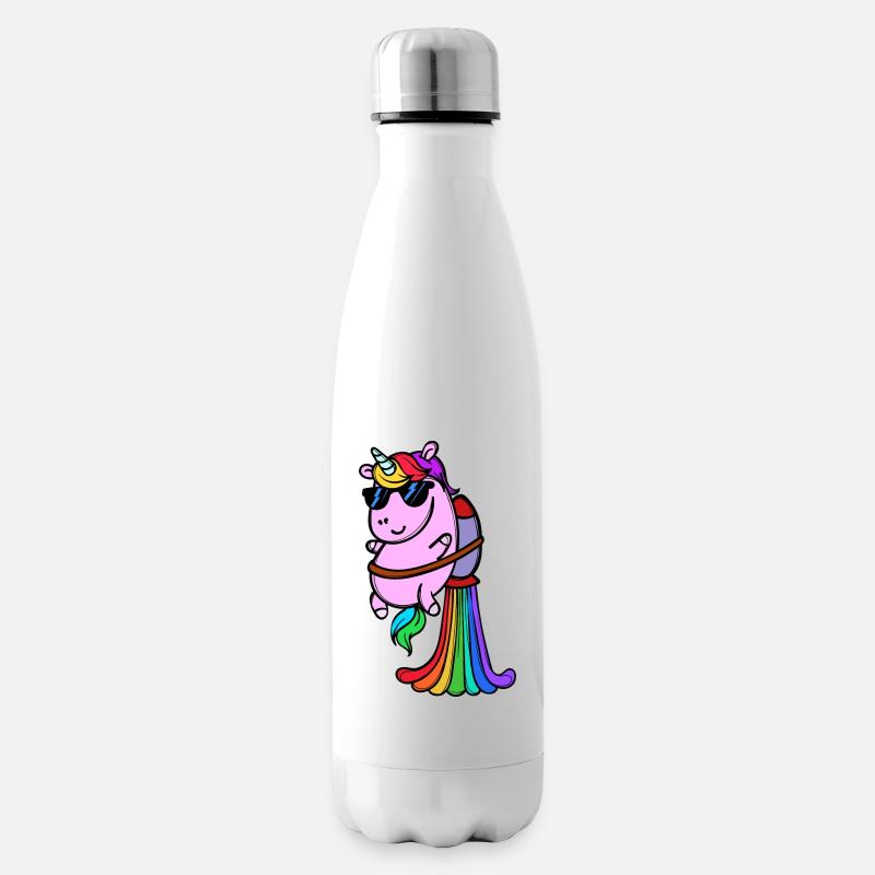 Cool Tier Lustig - Isolierflasche - Weiß