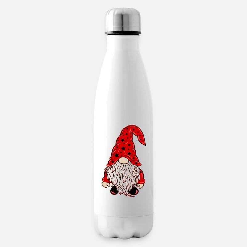 Weihnachts Wichtel Xmas Gnom - Isolierflasche - Weiß