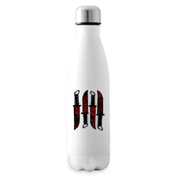 Couteaux d’horreur - Bouteille isotherme - blanc - Droite