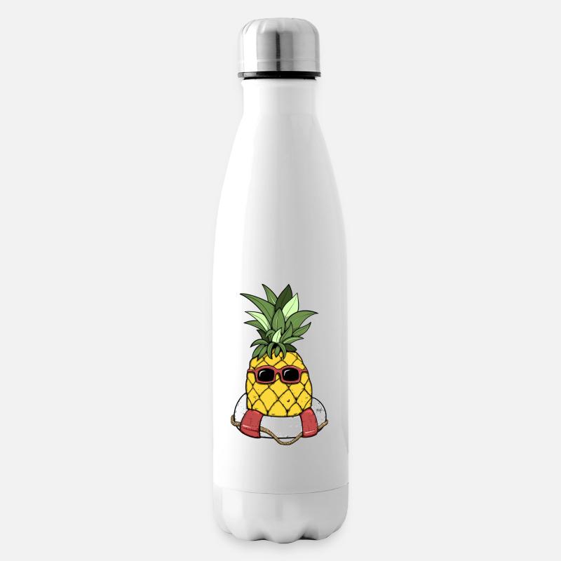 Pineapple - Insulated Water Bottle - white