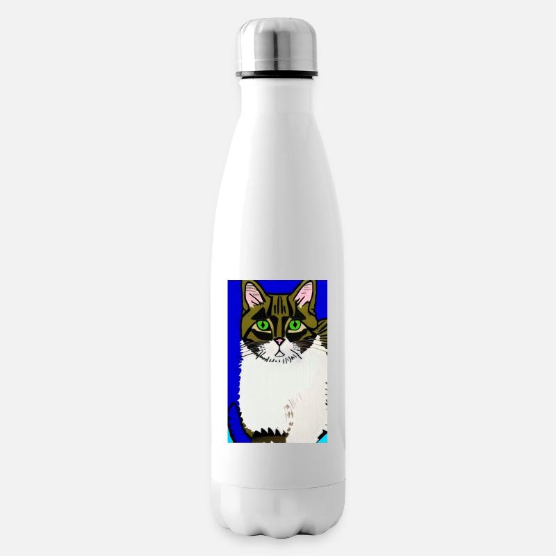 Cat AI Generated Art - Isolierflasche - Weiß