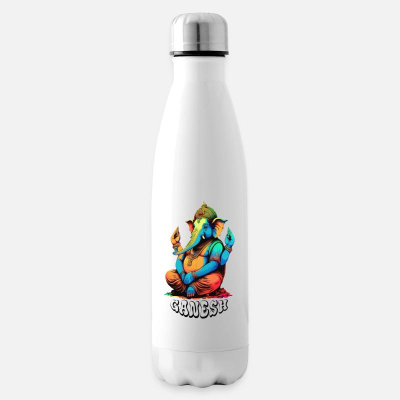 Ganesh - Insulated Water Bottle - white