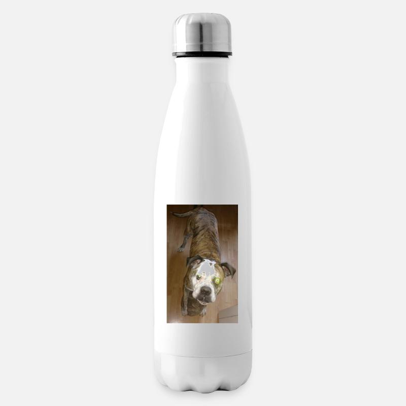 Chien mignon avec balle - Bouteille isotherme - blanc
