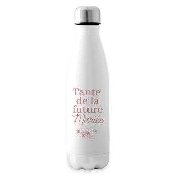 Tante future Mariée. EVJF Team future mariée  - Bouteille isotherme - blanc - Droite