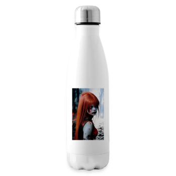 ARTWORK Redhair Girl - Insulated Water Bottle - white - Right