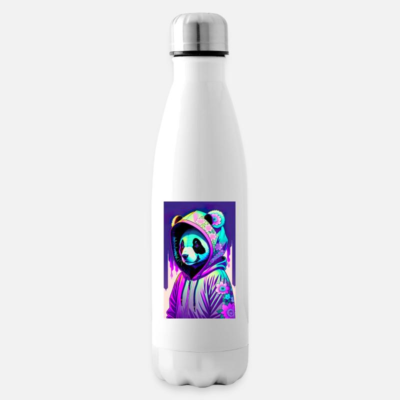 ARTWORK Panda Gangsta - Isolierflasche - Weiß