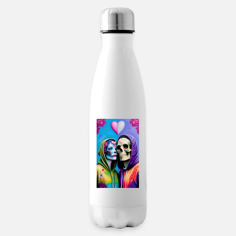 ARTWORK Love Skull - Isolierflasche - Weiß
