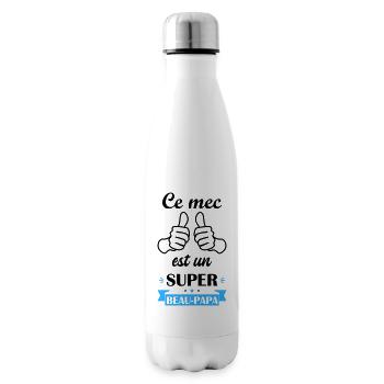 ce mec un super beau papa, cadeau fête des pères - Bouteille isotherme - blanc - Droite