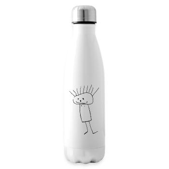 Männchen - Isolierflasche - Weiß - Rechts