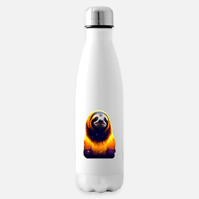 Schläfriges Faultier - Isolierflasche - Weiß