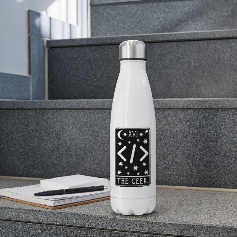 Programmer Tarot Card - Coding Geek Developer Code Insulated Water Bottle