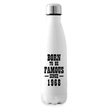 Born to be famous since 1968 - Isolierflasche - Weiß - Rechts