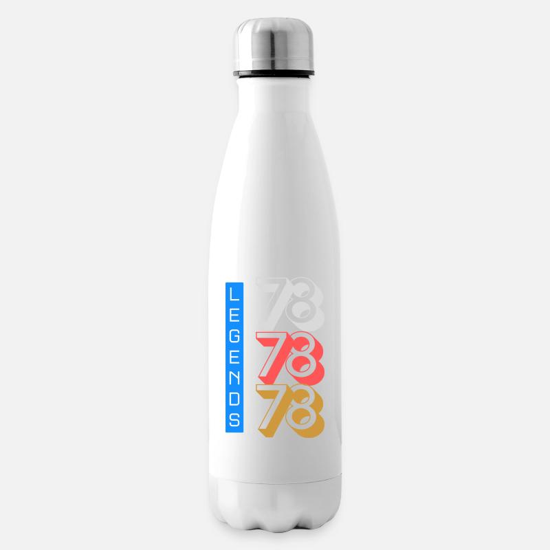 Legends 1978 Pattern - Insulated Water Bottle - white
