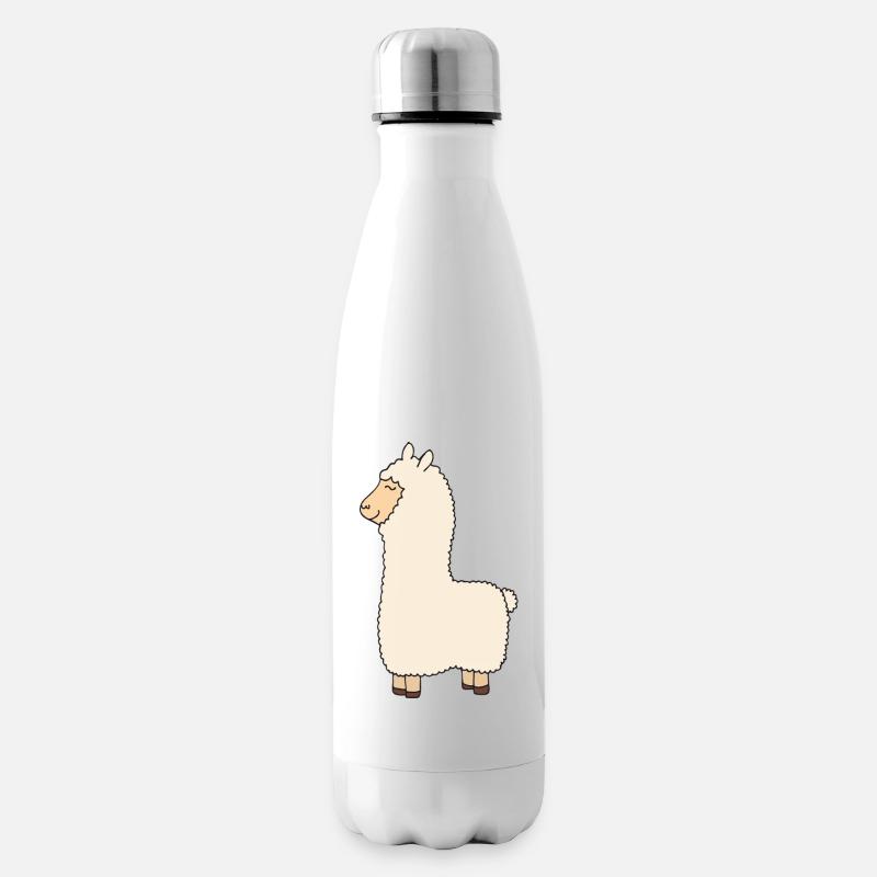 lama - Isolierflasche - Weiß
