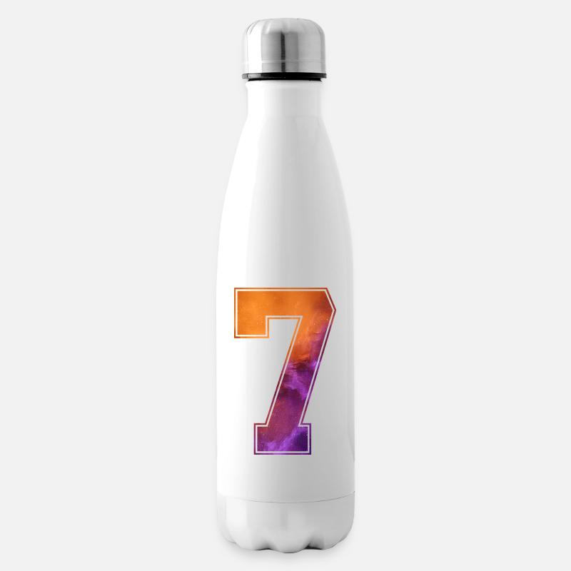 NR. 7 NUMMER 7 COLLEGE 7. GEBURTSTAG - Isolierflasche - Weiß