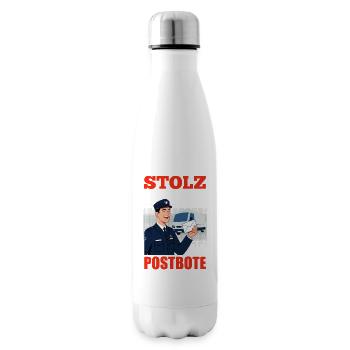 Postman PROUD TO BE A POSTMAN Funny - Insulated Water Bottle - white - Right