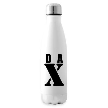 Dax – First Name Design | Minimal Typography - Isolierflasche - Weiß - Rechts