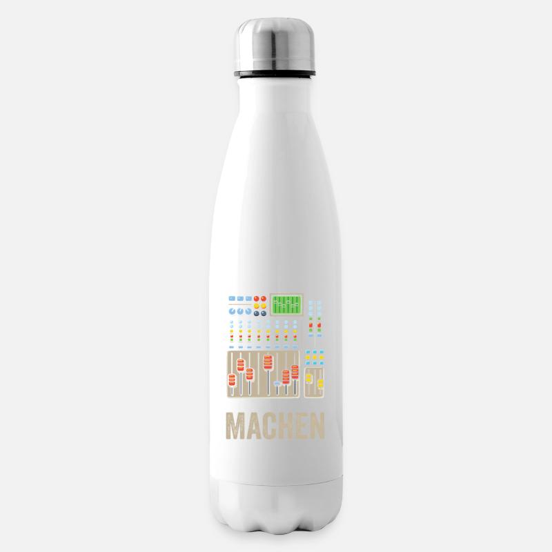 Ja ich weiß was Knöpfe tun Tontechniker - Isolierflasche - Weiß