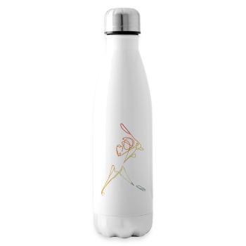 Cricketer Skizze - Isolierflasche - Weiß - Rechts