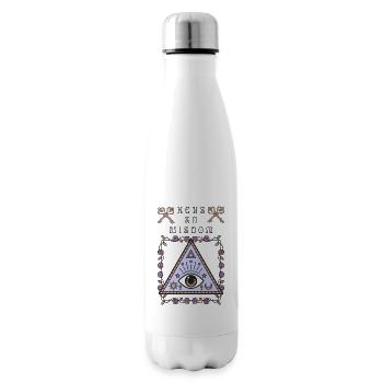 Troisième œil, l’œil qui voit tout, occulte - Bouteille isotherme - blanc - Droite