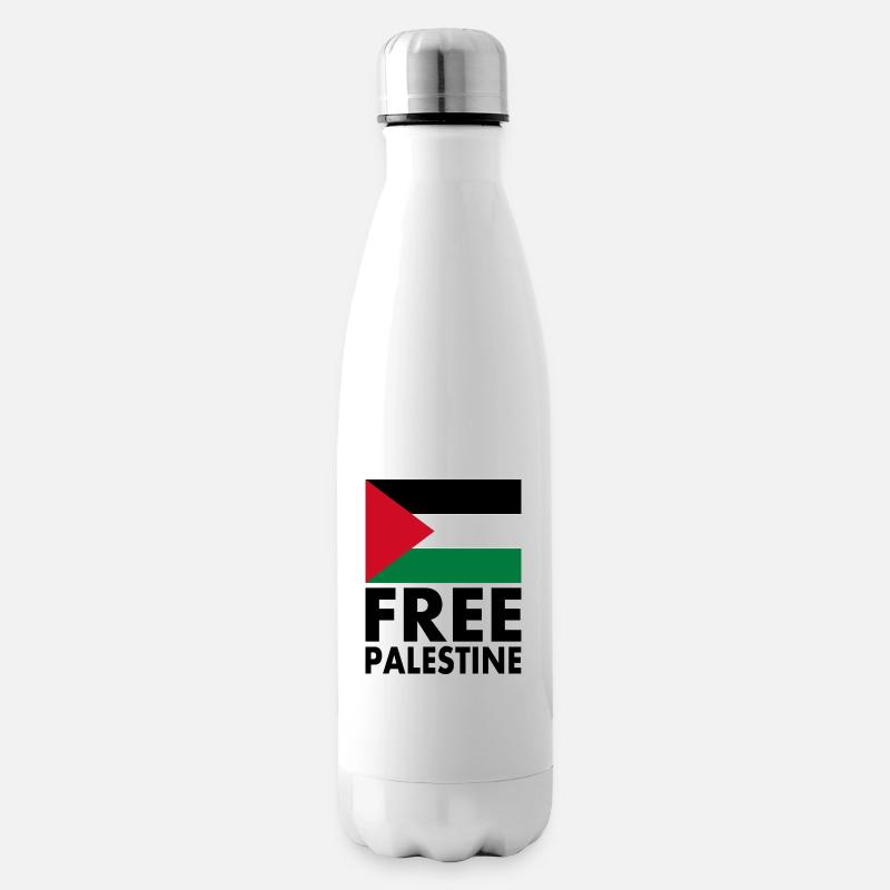 Free palestine - Isolierflasche - Weiß