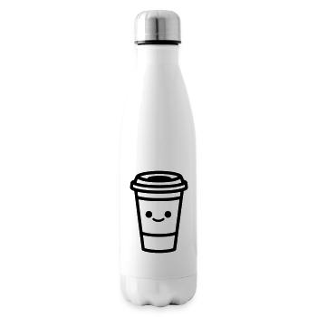 Kaffeebecher - Isolierflasche - Weiß - Rechts