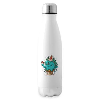Chef pâtissier Stegosaurus - Bouteille isotherme - blanc - Droite