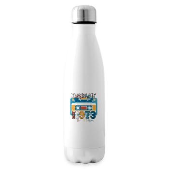 50th Birthday Man Cassette May Vintage 1973 - Insulated Water Bottle - white - Right