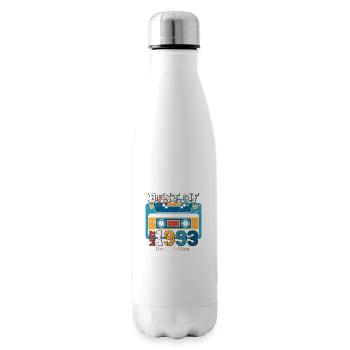 30 Birthday Man Cassette May Vintage 1993 - Insulated Water Bottle - white - Right