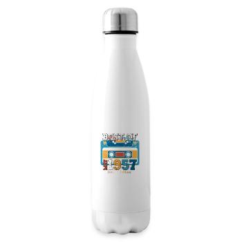 66 Birthday Man Cassette May Year 1957 - Insulated Water Bottle - white - Right