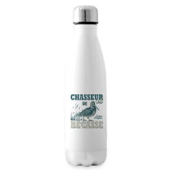 Chasseur de bécasse cadeau cool chasse chasser - Bouteille isotherme - blanc - Droite