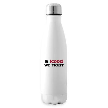 In (code) we trust - Insulated Water Bottle - white - Right