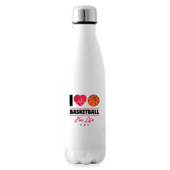 I Love Basketball – Forever a Baller - Insulated Water Bottle - white - Right