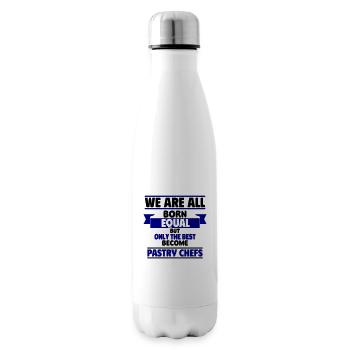 Only the best become pastry chefs - Insulated Water Bottle - white - Right