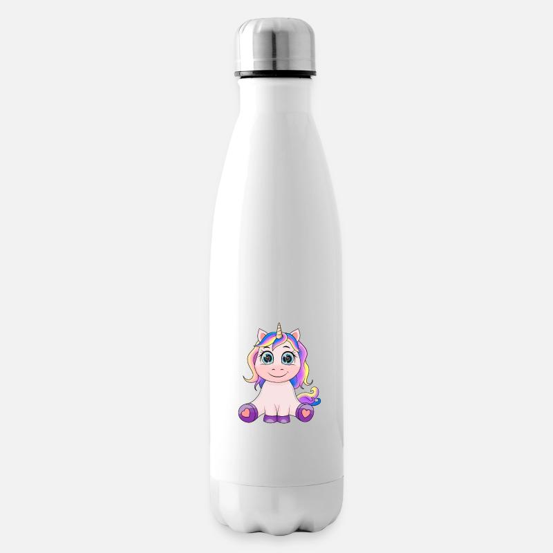 Einhorn - Isolierflasche - Weiß