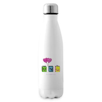 Livres Kawaii - Bouteille isotherme - blanc - Droite