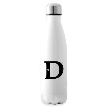point d Initial letter - Insulated Water Bottle - white - Right