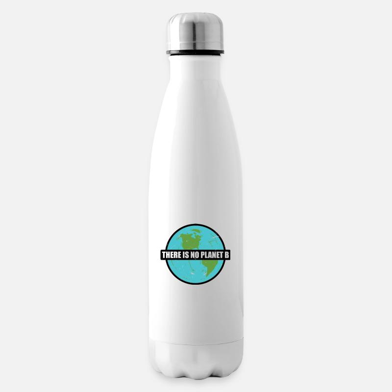 there is no planet b - Insulated Water Bottle - white