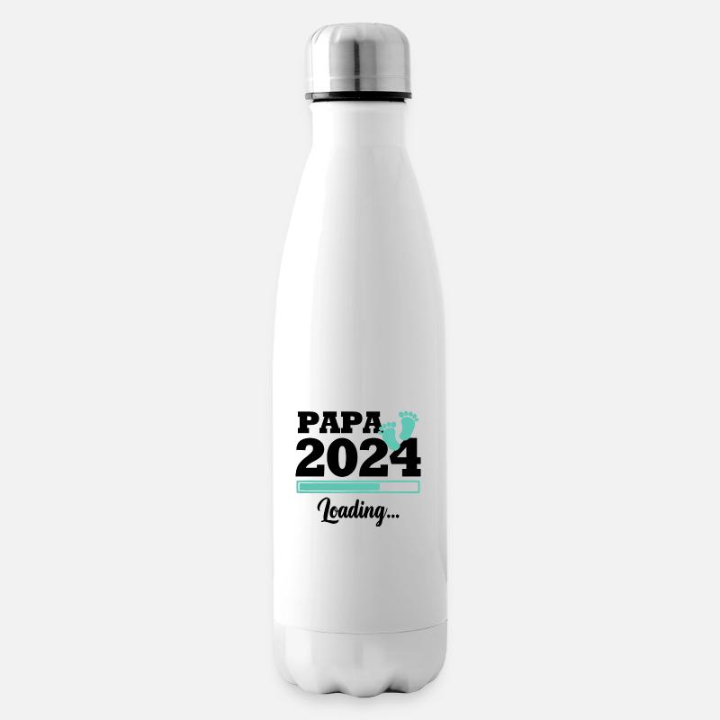 Papa 2024 loading - Bouteille isotherme - blanc